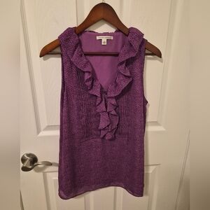 Purple Ruffle Women's Top